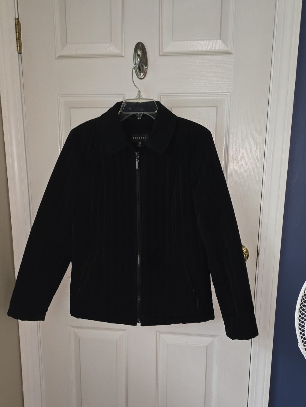 Braetan Black Women's Zip-Up Bomber Jacket